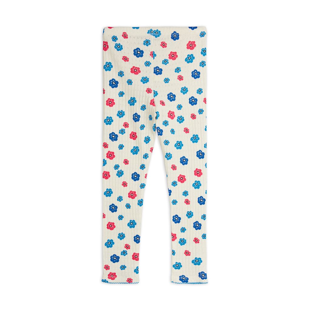 Mini Rodini Flowers Aop Pointelle Leggings