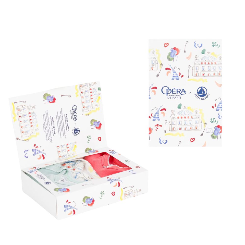 Petit Bateau Opera Paris SS Body 3pcs