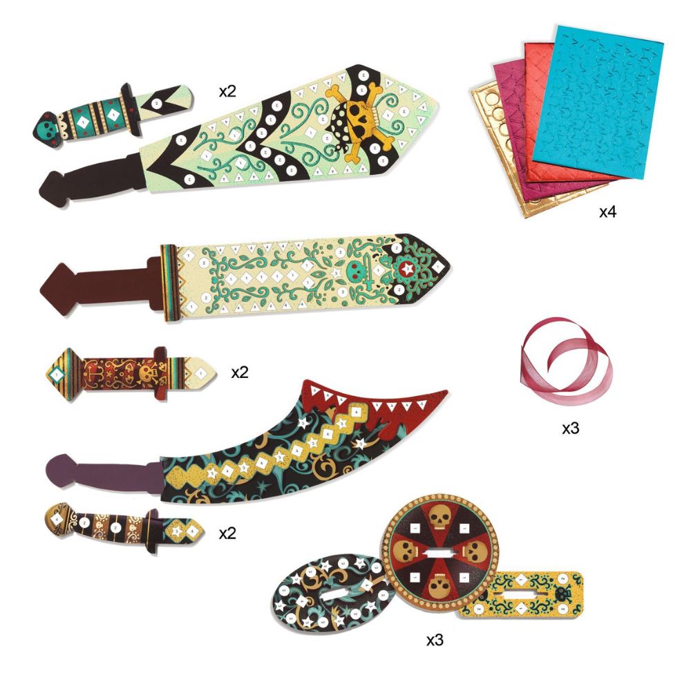 Djeco DIY Mosaïcs sabers - Like a pirate