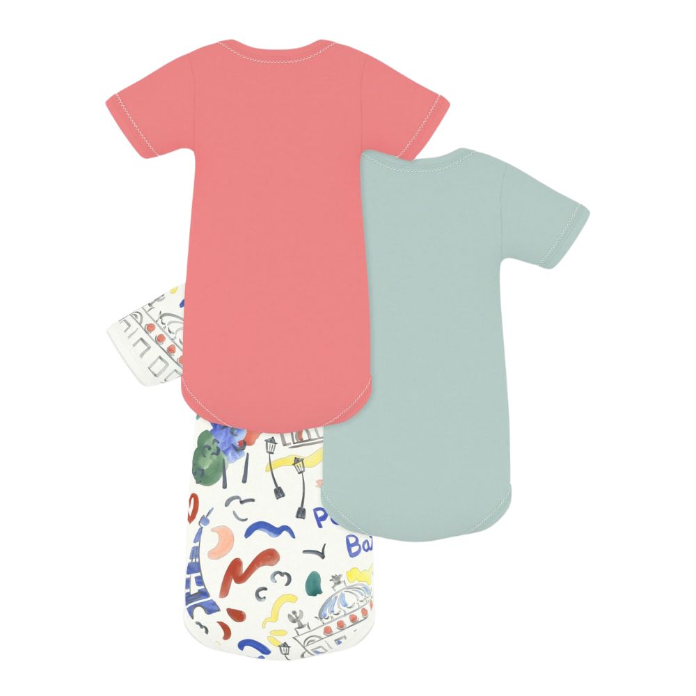Petit Bateau Opera Paris SS Body 3pcs