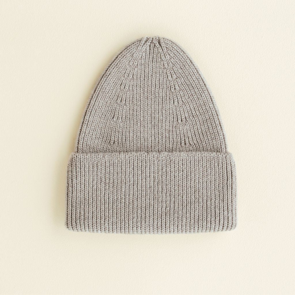 Hvid Fonzie Beanie Kids Pebble