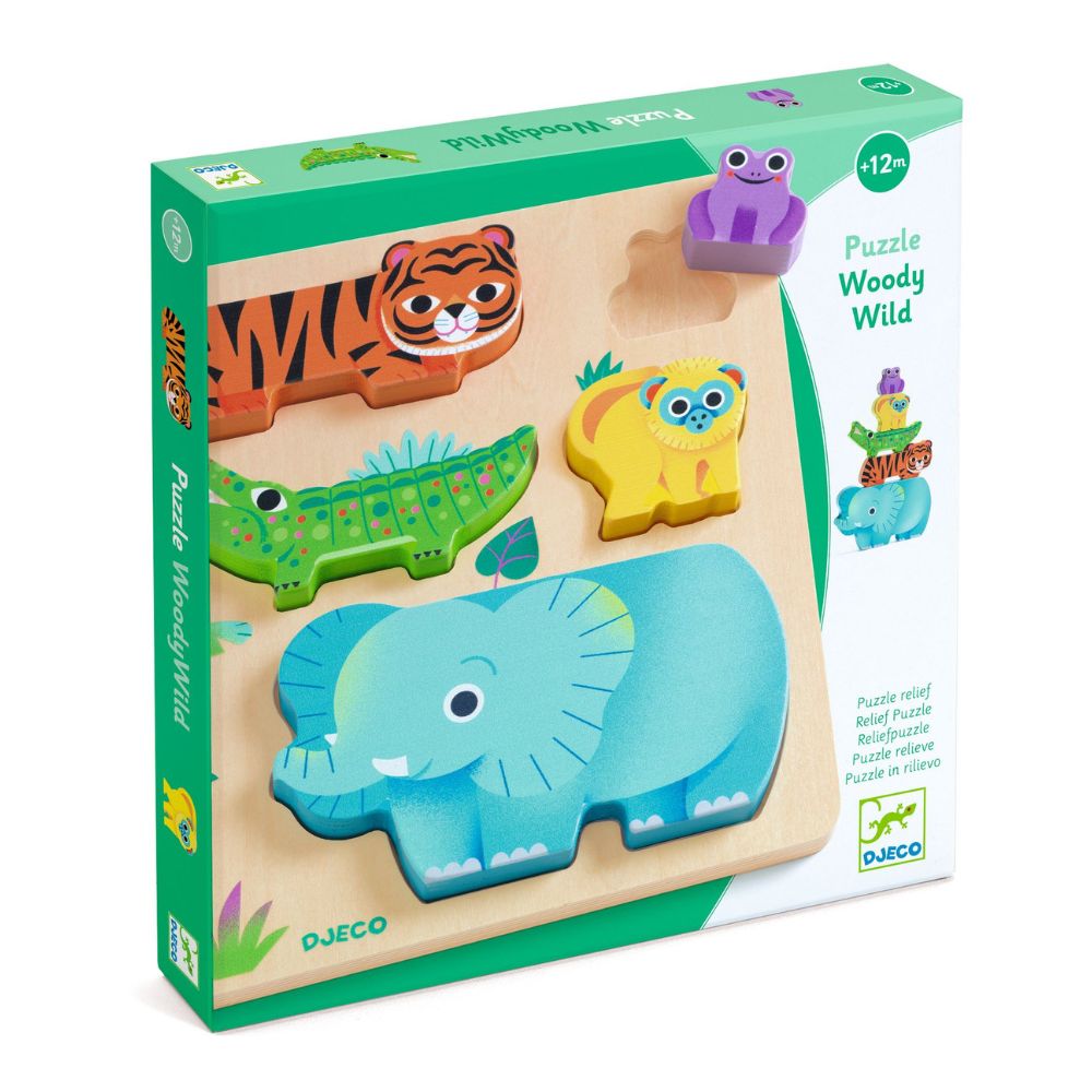Djeco Wooden Puzzle WoodyWild