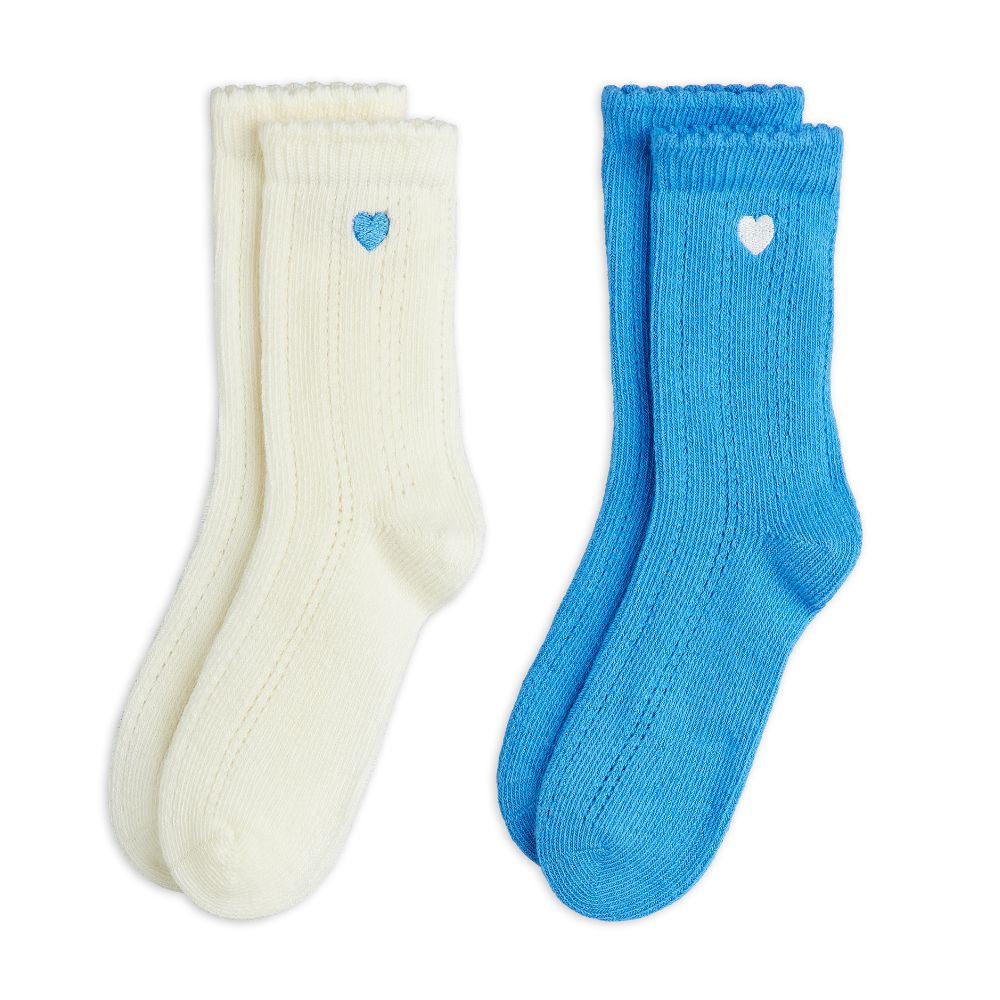Mini Rodini Pointelle 2Pk Socks