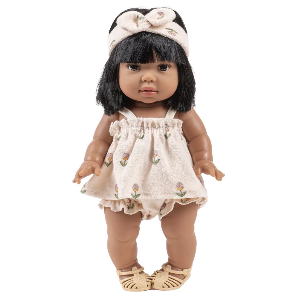 Minikane Clothing for Gordis Dolls 34cm- Emile et Ida Mila Terrycloth Set Soft Flowers