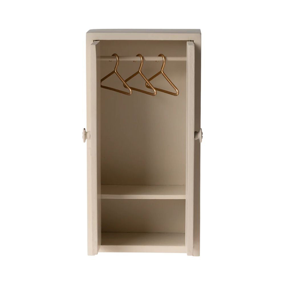 Maileg Wooden Closet, Mouse - Cream