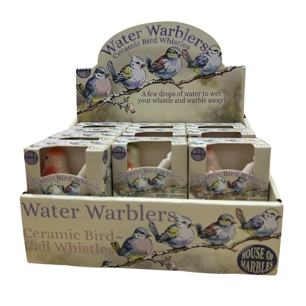 Water Warblers Ceramic Bird Whistle Assorted