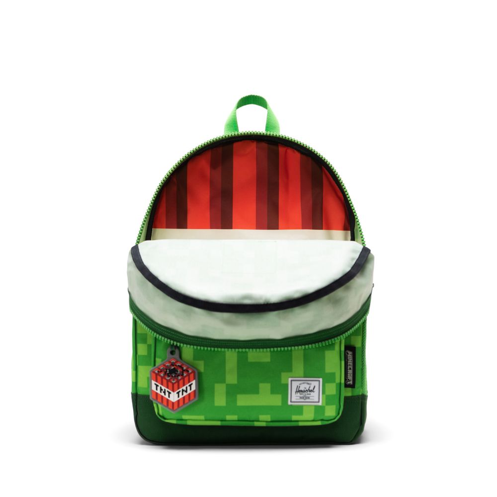 Minecraft Herschel Heritage Kids Backpack Creeper
