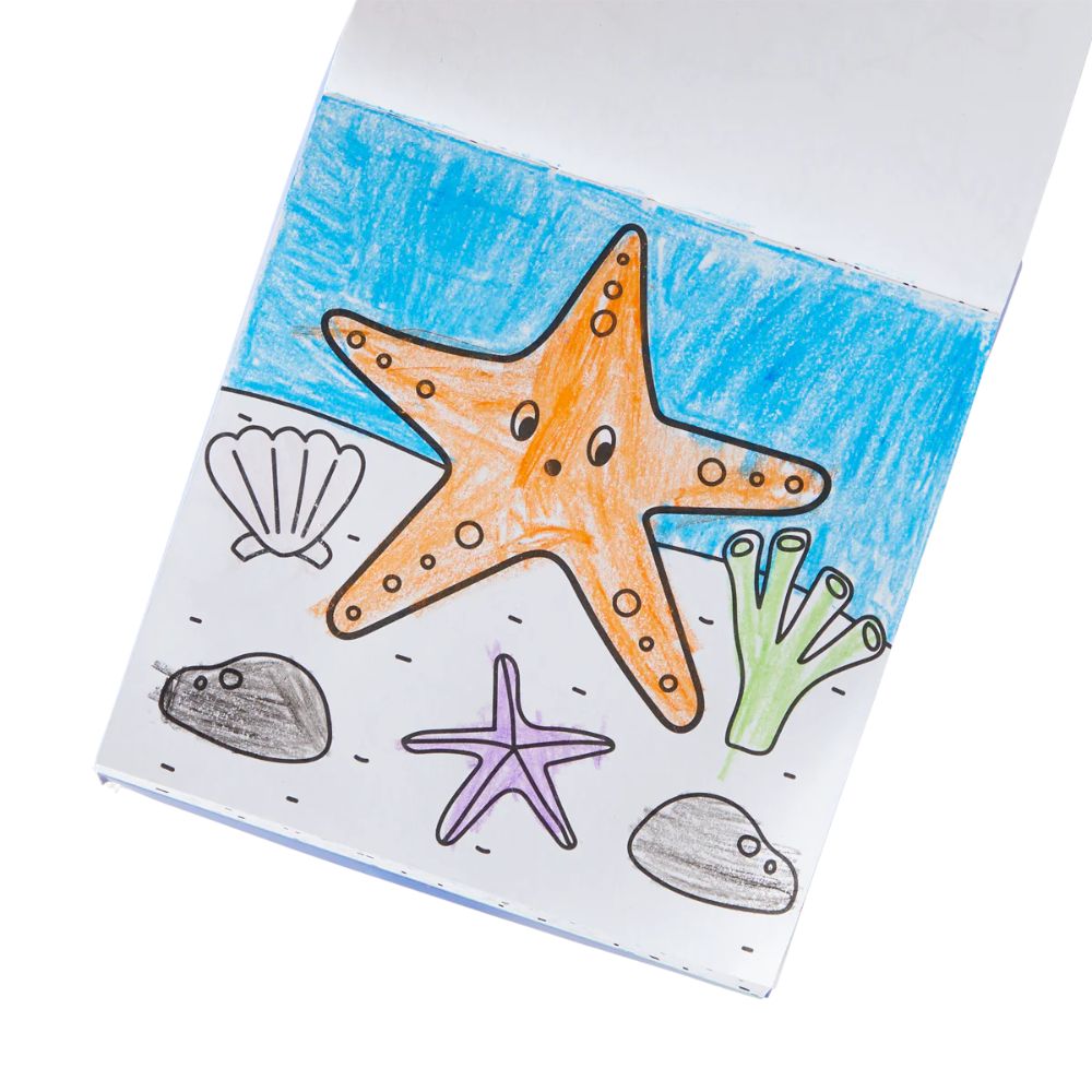 Carry Along Crayon & Coloring Book Kit-Sea Life