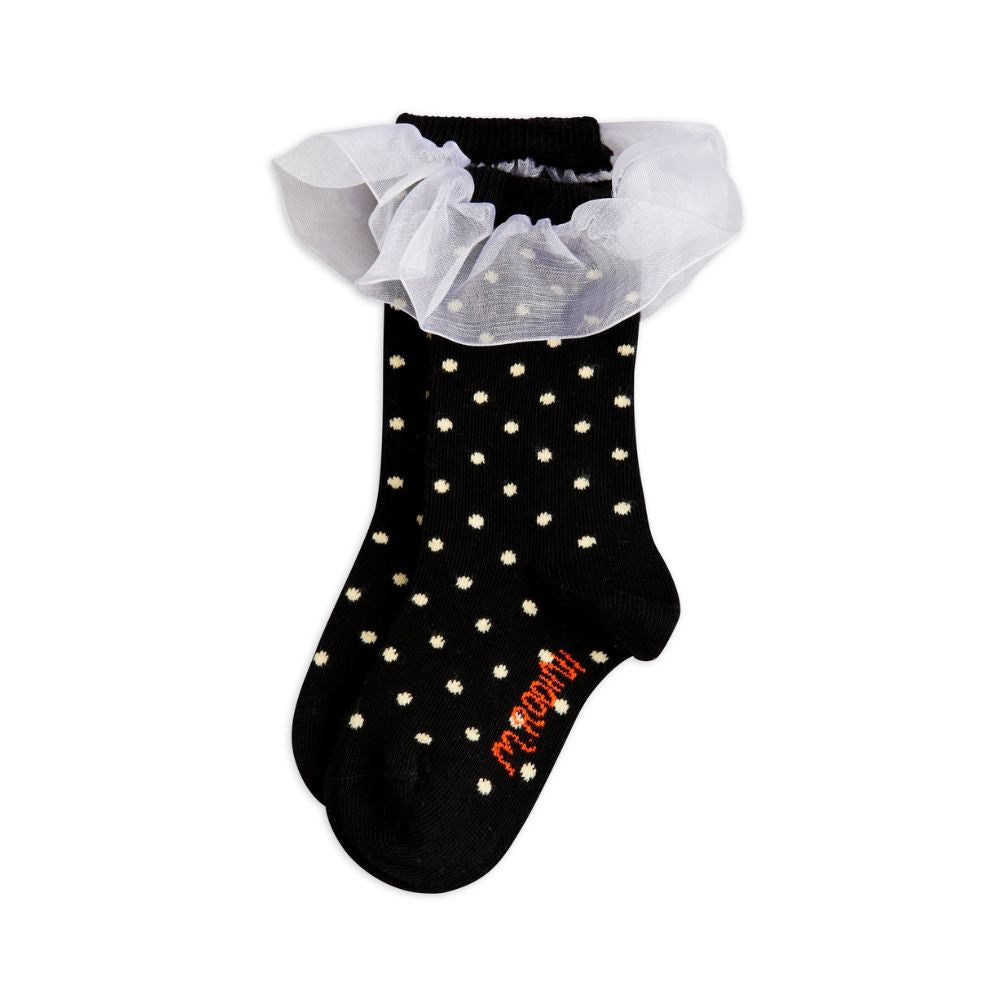 Mini Rodini Polka Dot Frill Socks