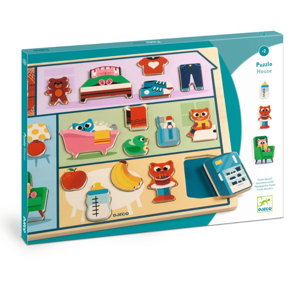 Djeco Wooden Puzzle Puzzlo House