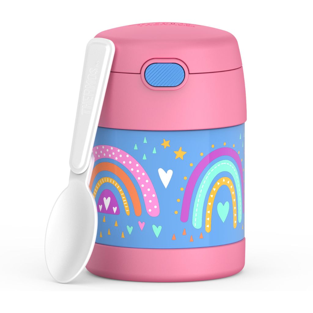 Thermos 10oz Stainless Steel Vaccum Insulated Food Jar with Spoon - Rainbow Dreams