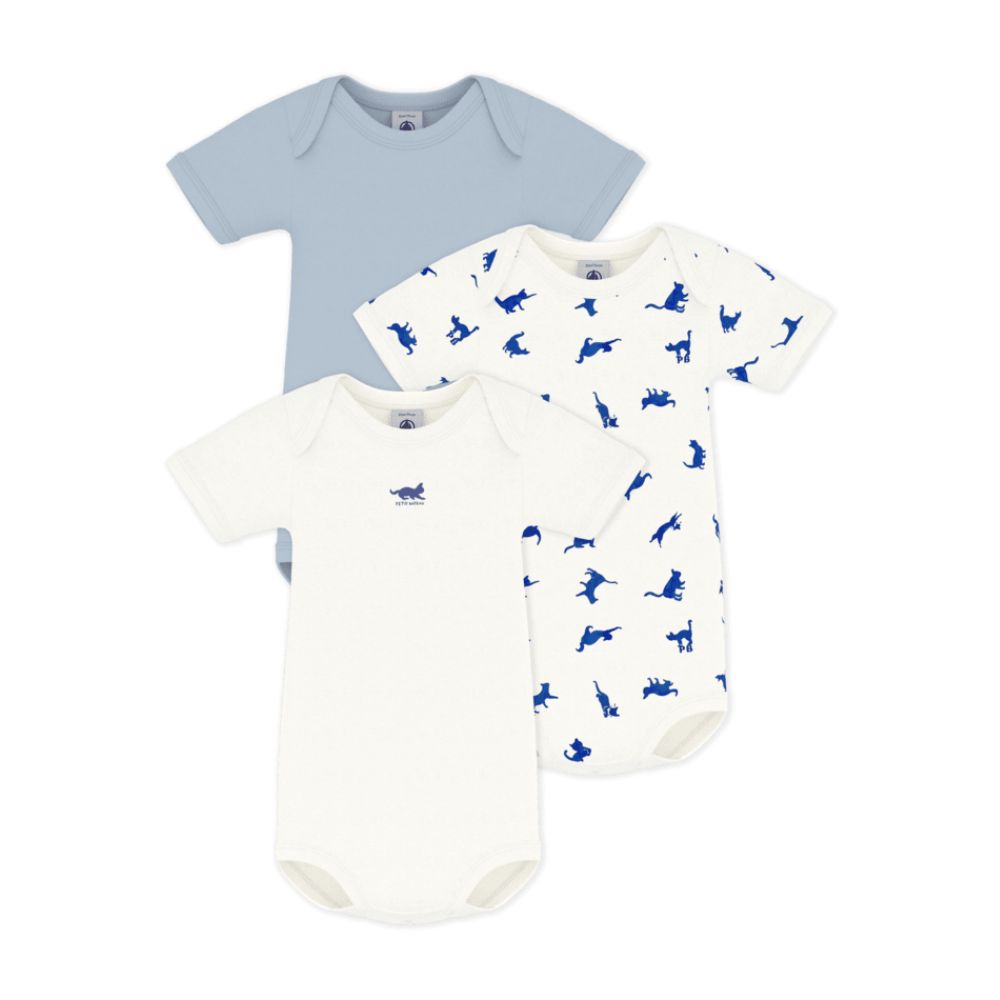 Petit Bateau SS Bodies 3pcs