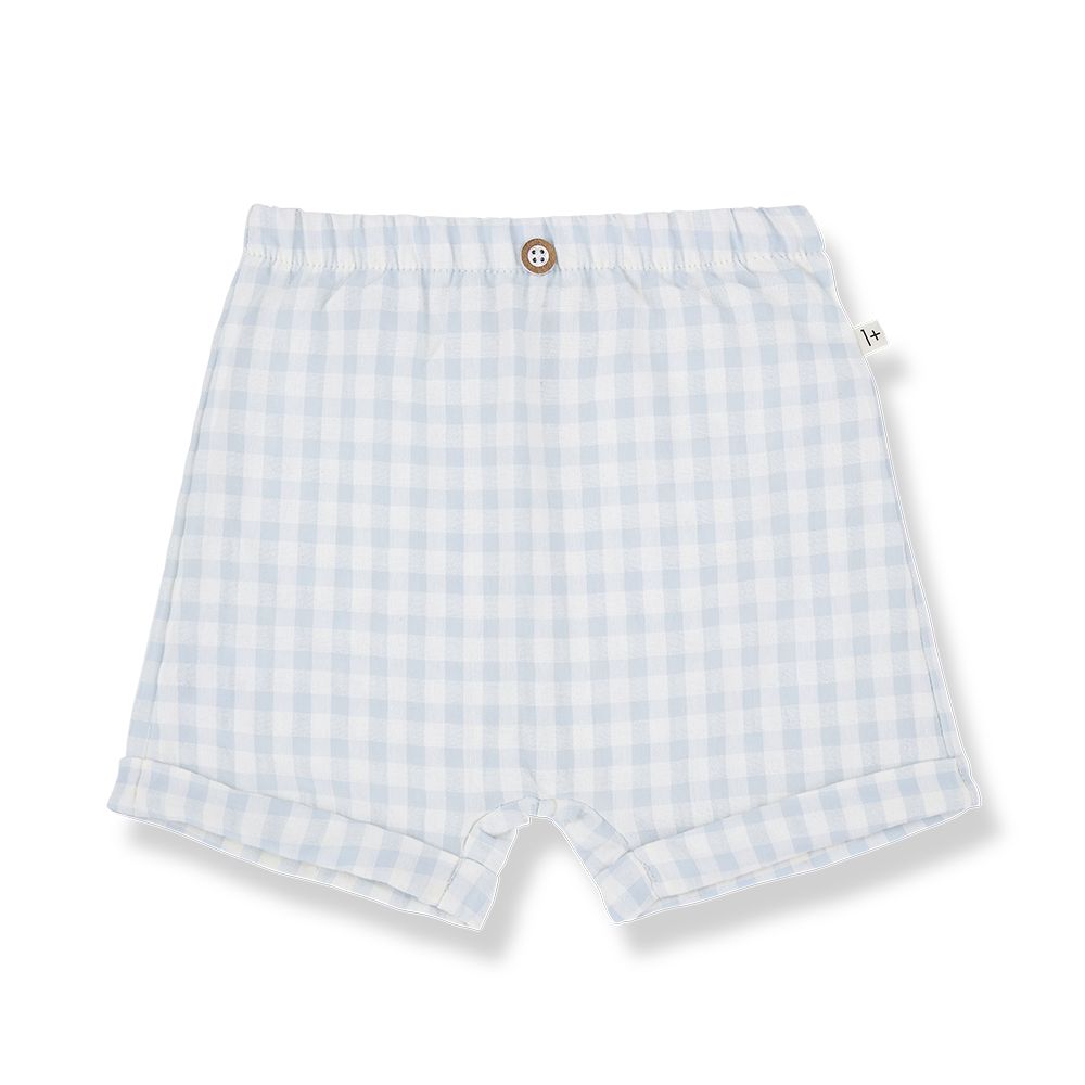 1 + in the Family Newborn TINOS Gingham seersucker Short