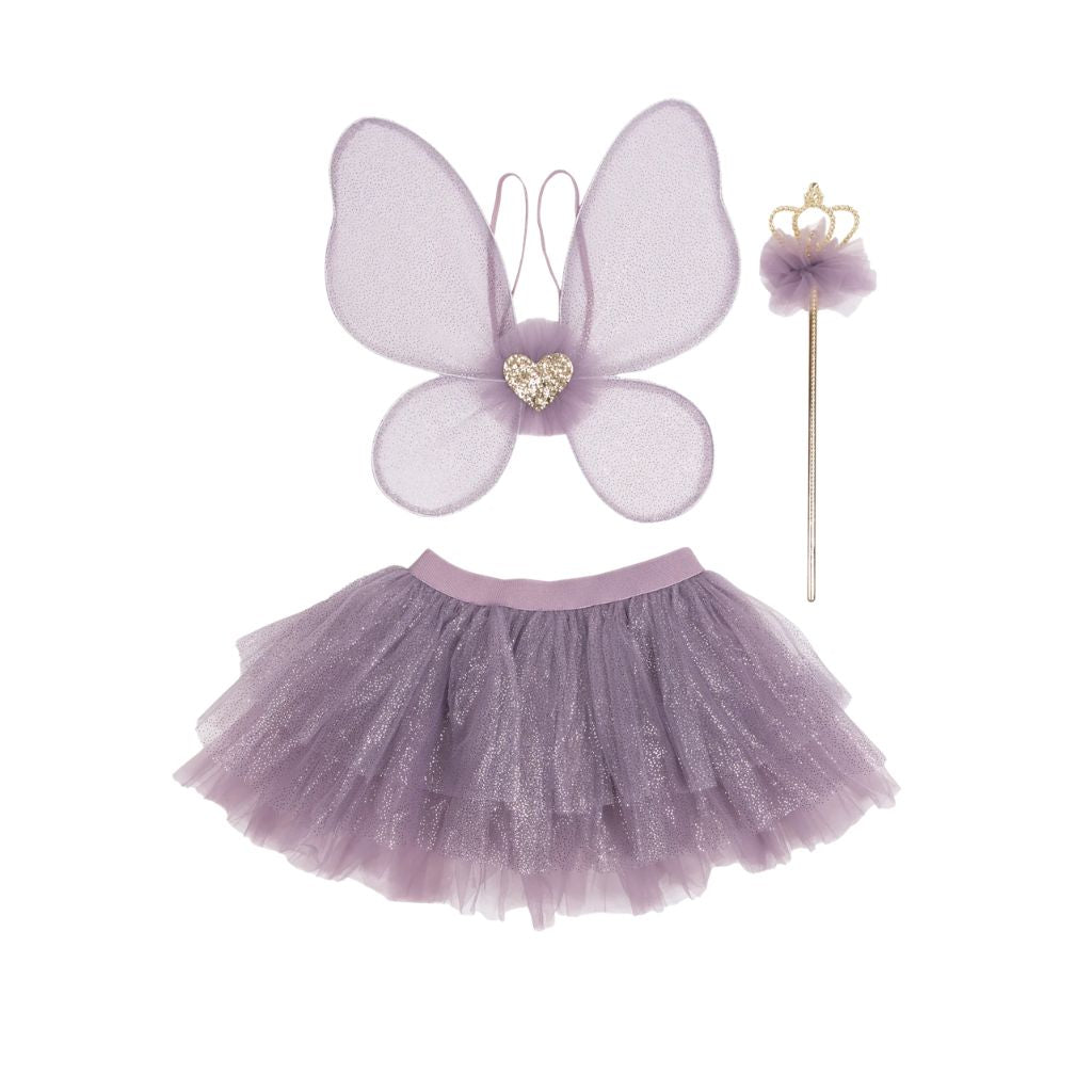 Royal Fairy Princess Skirt Set, Size 4-6, Purple