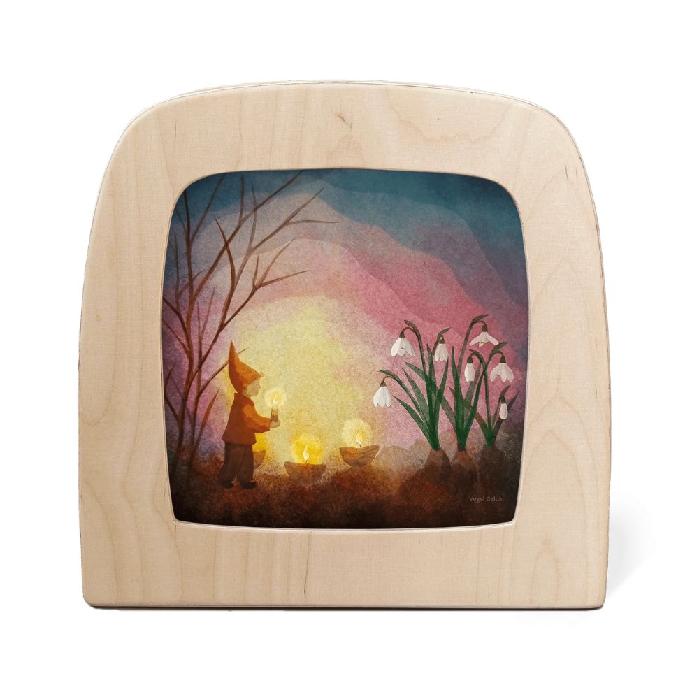 Silhouette Only - Vogel Geluk - Kindling Spring Silhouette for Toverlux Lamp