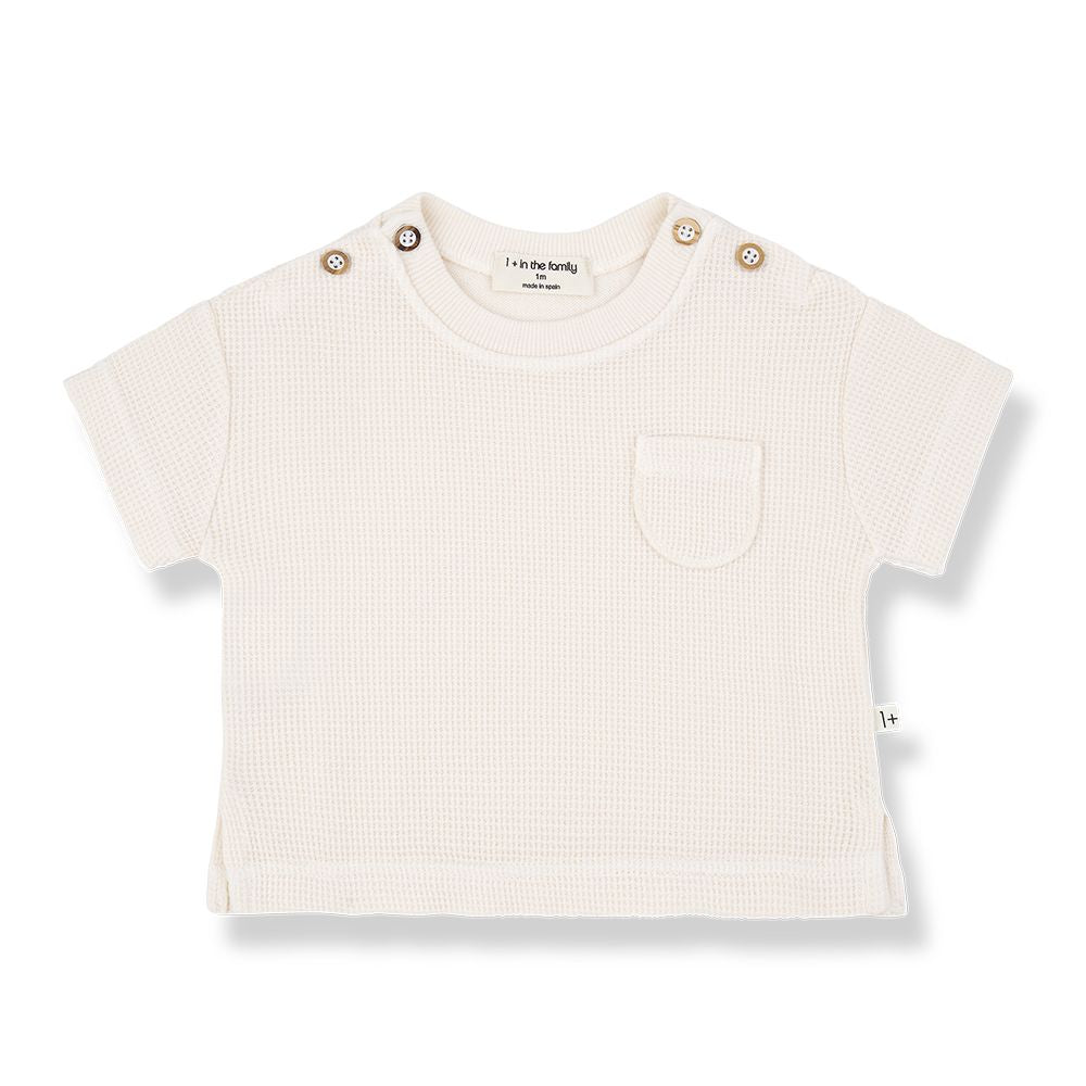 1 + in the Family Newborn DELION Waffle T Shirt E
