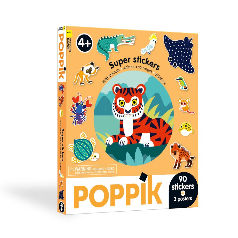 Poppik Sticker Box Wild Animals