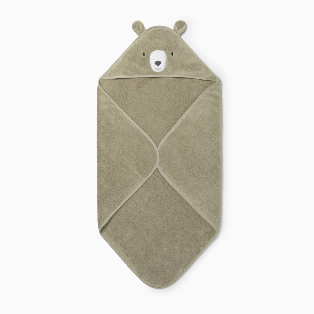 Mori Bear Hooded Baby Bath Towel