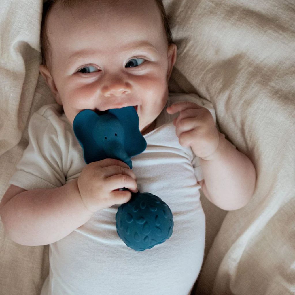 Natruba Teether Rattle- Elephant