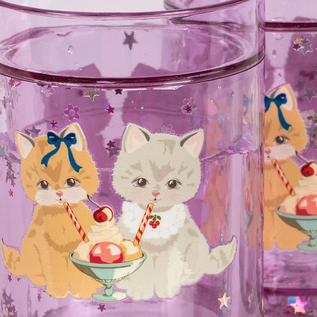 Konges Sløjd 2 Pack Glitter Cups Kitty Gelateria