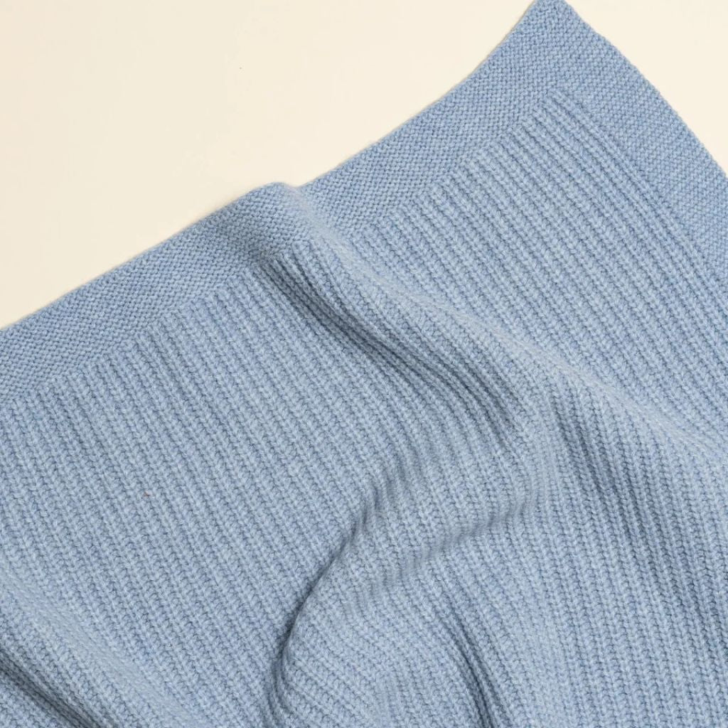 Hvid Kiki Blanket Frost Blue