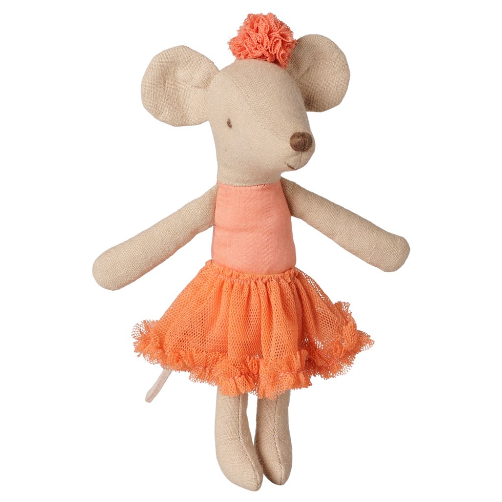 Maileg Ballerina mouse, Big sister - Dusty coral