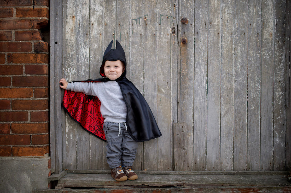 Reversible Spider/Bat Baby Cape, 12-24M