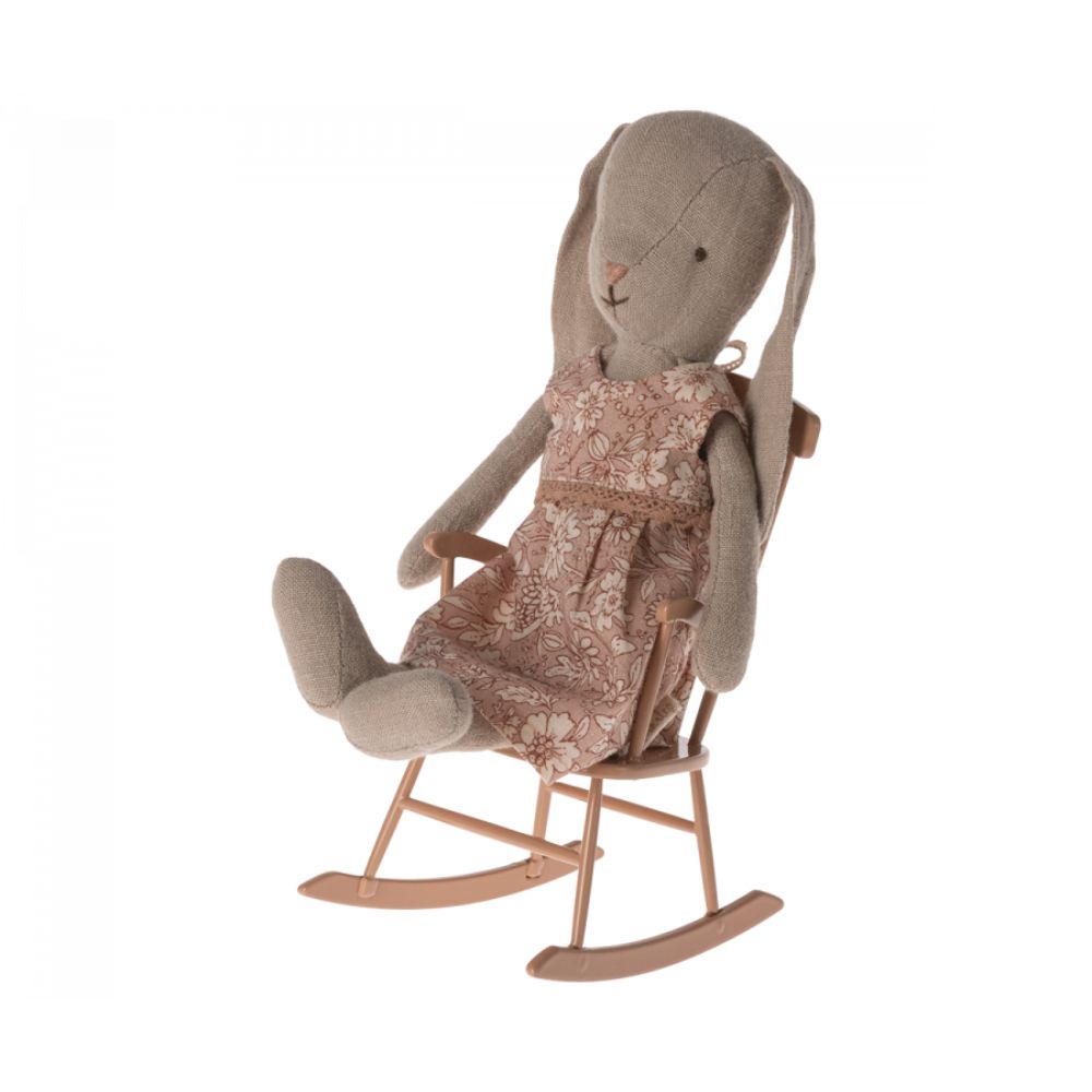 Maileg Rocking chair, Mini - Dark powder