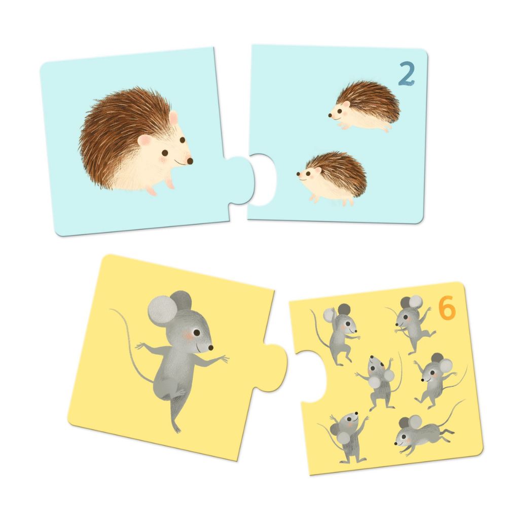 Djeco Puzzle Duo Baby Animals