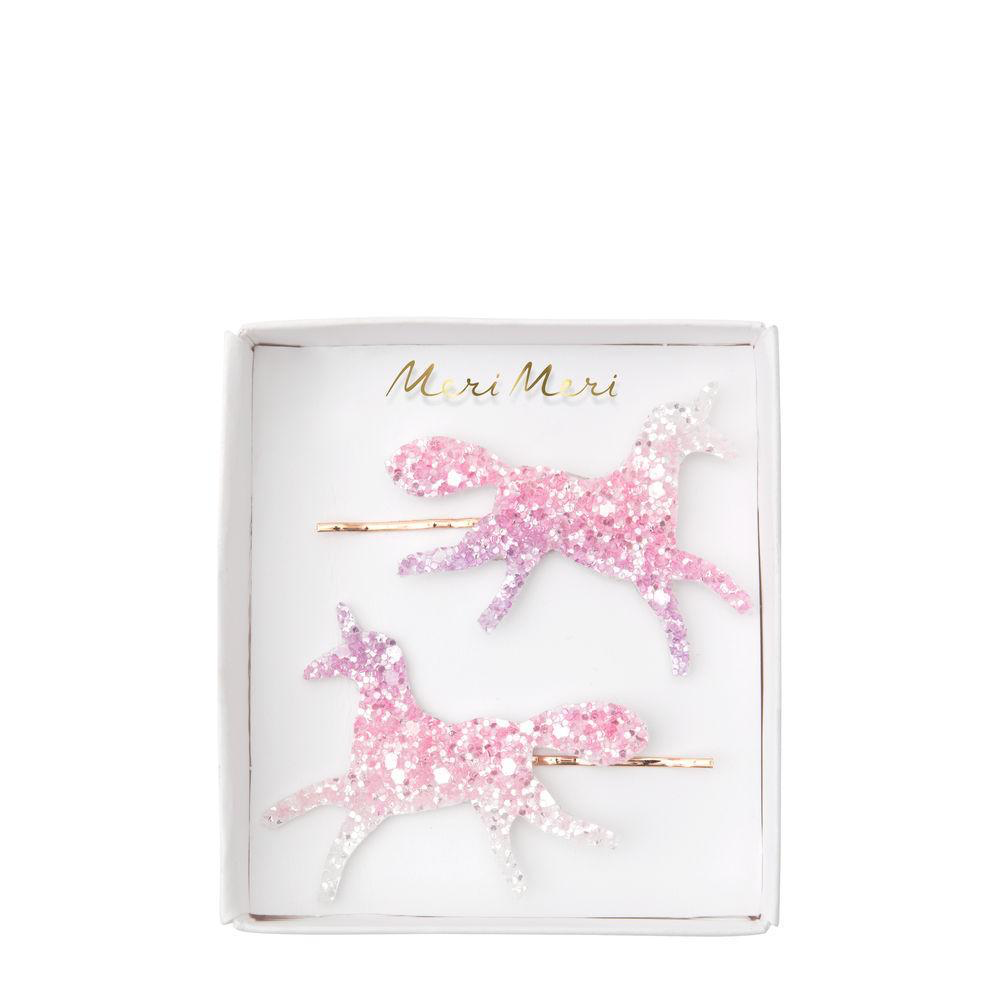 Meri Meri Ombre Glitter Unicorn Hair Slides