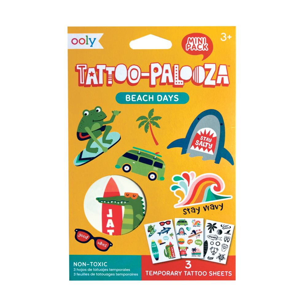 Tattoo Palooza: Mini Temporary Tattoos - Beach Day