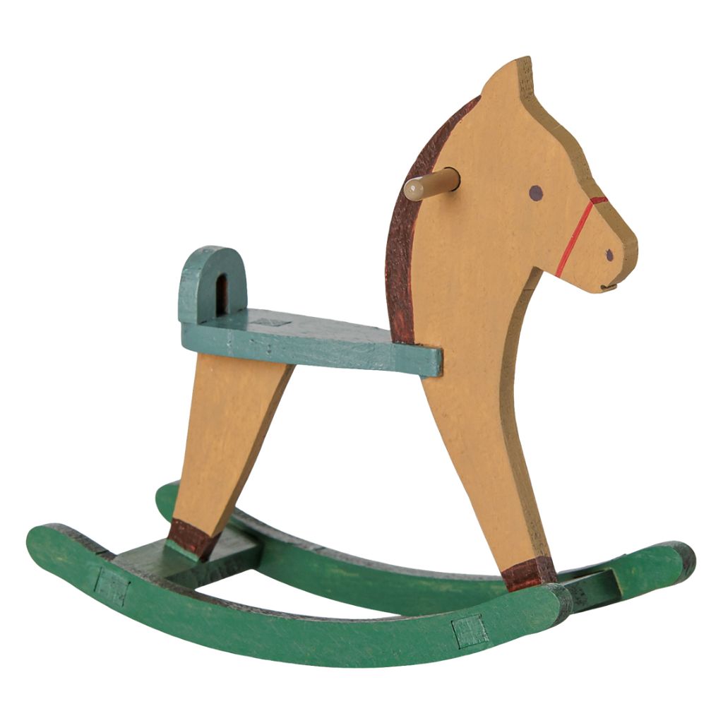 Maileg Rocking horse, Mouse - Light brown