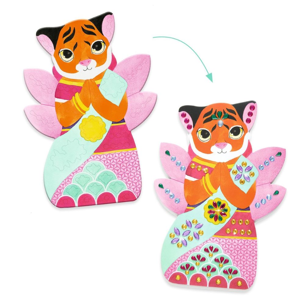 Djeco Create with Stickers- Rhinestones
