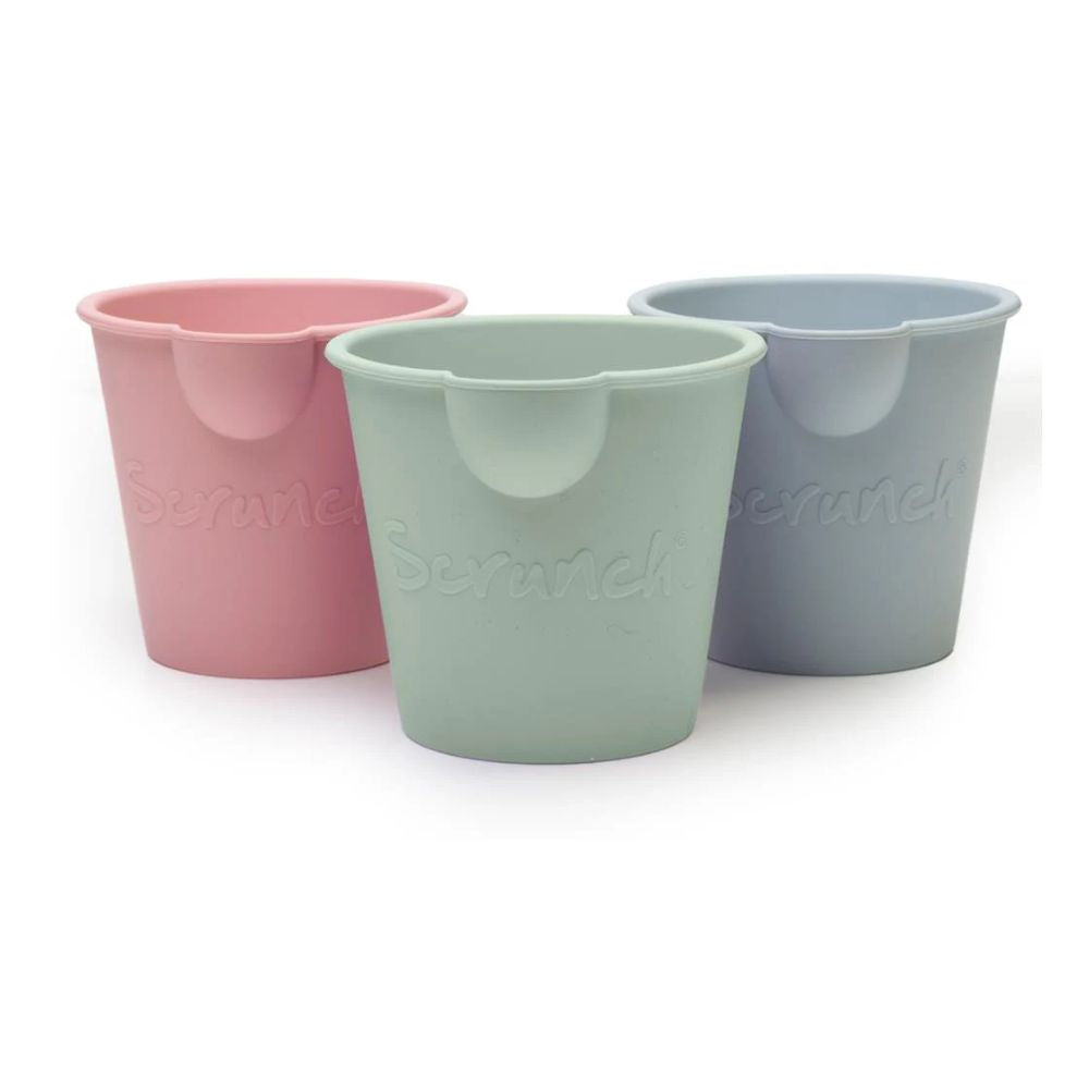 Scrunch Mini Bucket Bath Set, set of 3