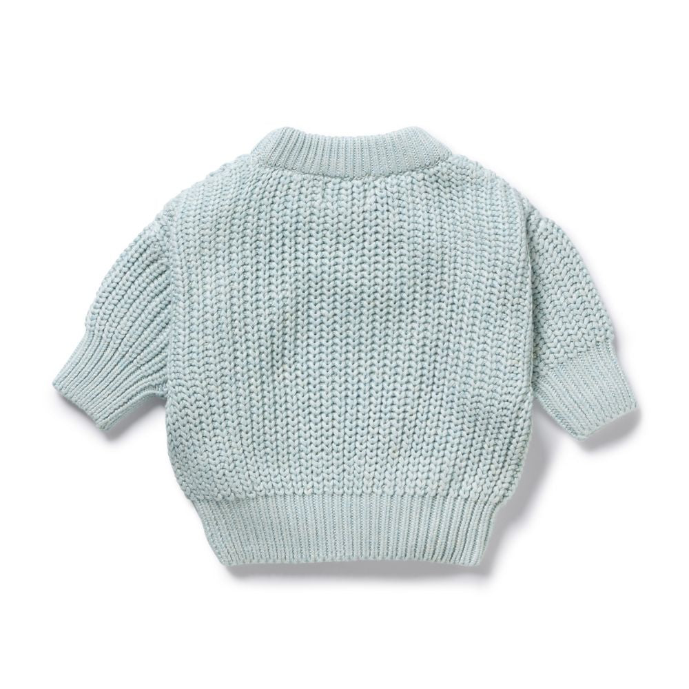 Wilson & Frenchy Cloud Blue Organic Knitted Jumper