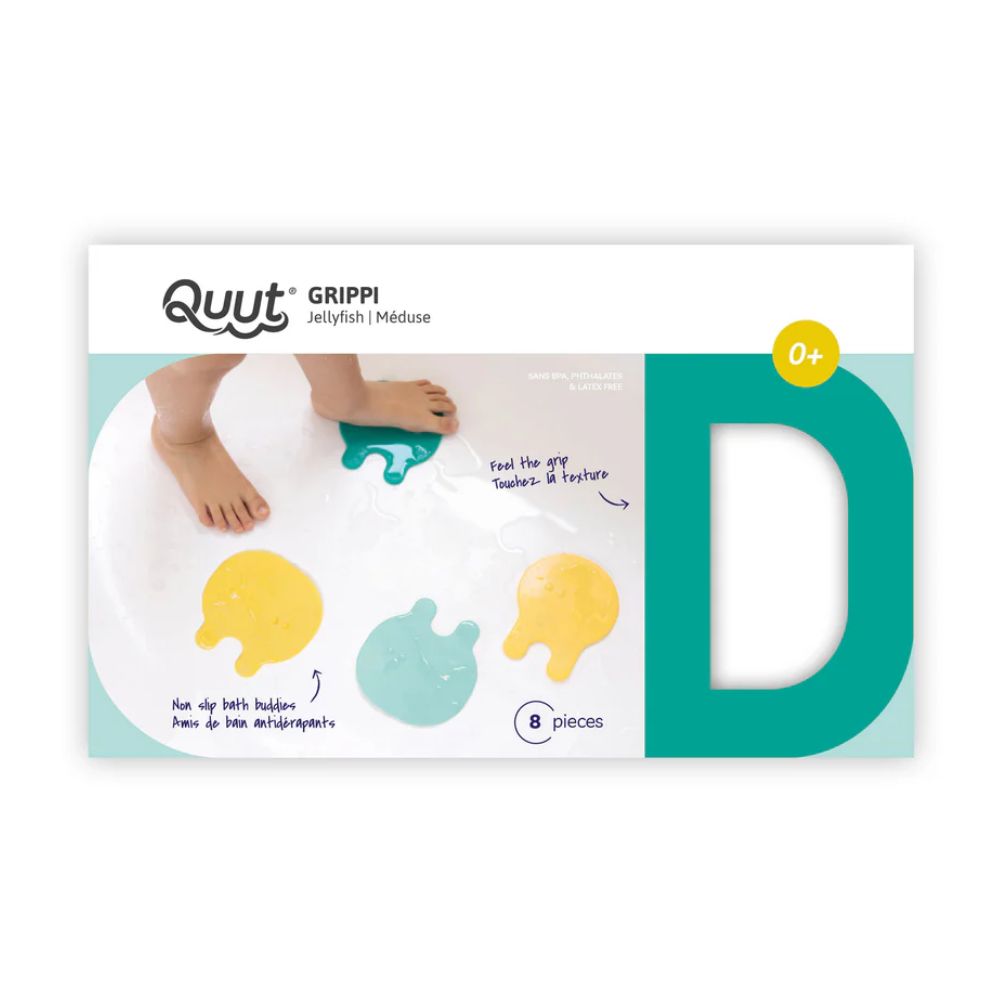 Quut Grippi - Jellyfish 8pcs Minty Yellow