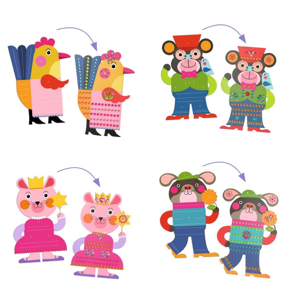 Djeco Create with Stickers - Sparkles