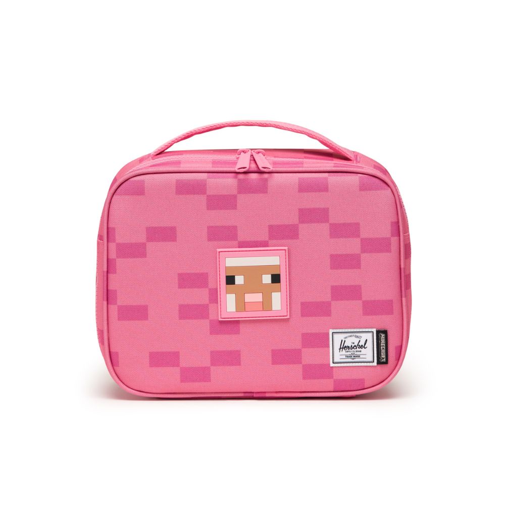 Minecraft Pop Quiz Lunch Box Little Herschel Pink Sheep