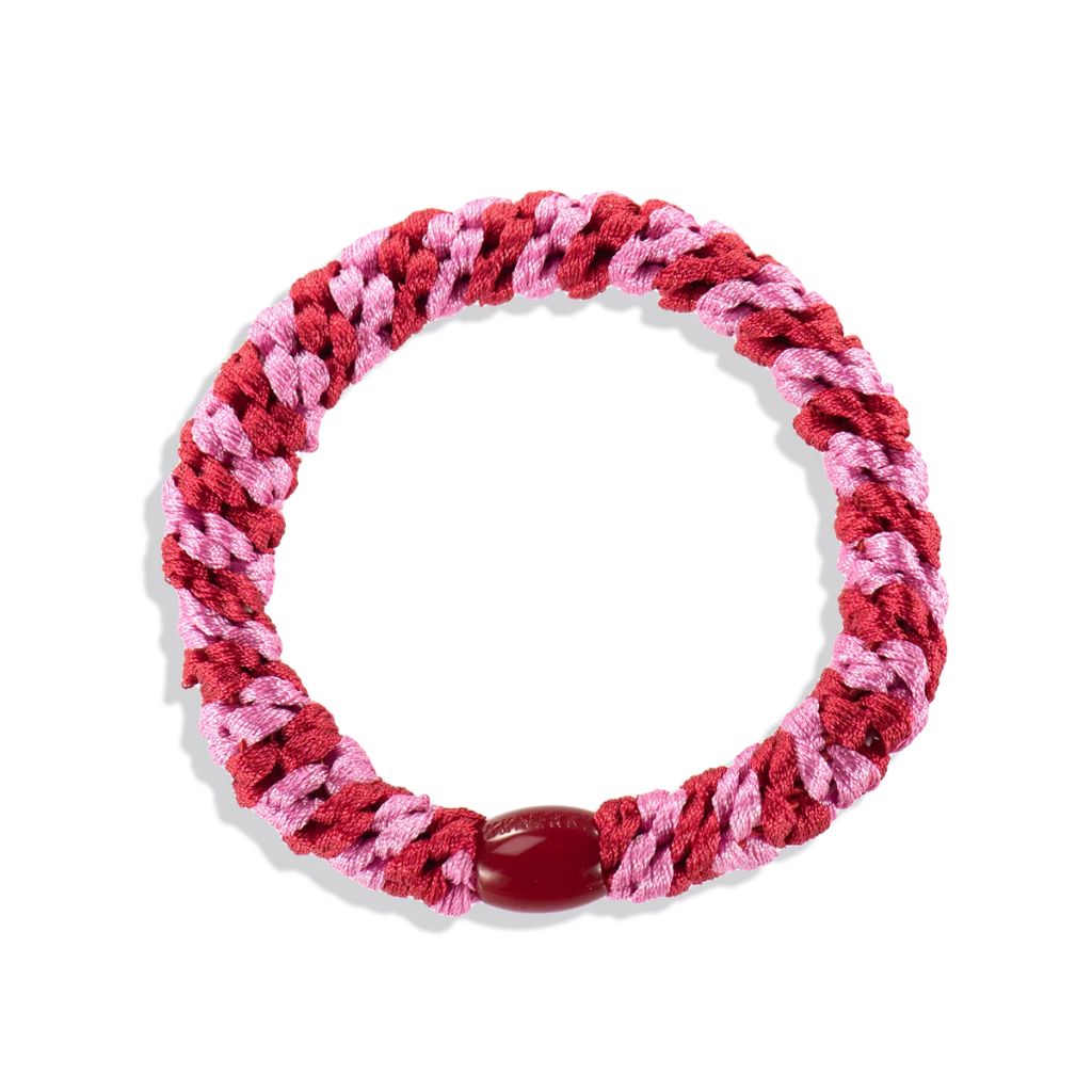 Kknekki Original Hair Tie Red Bubblegum Stripe
