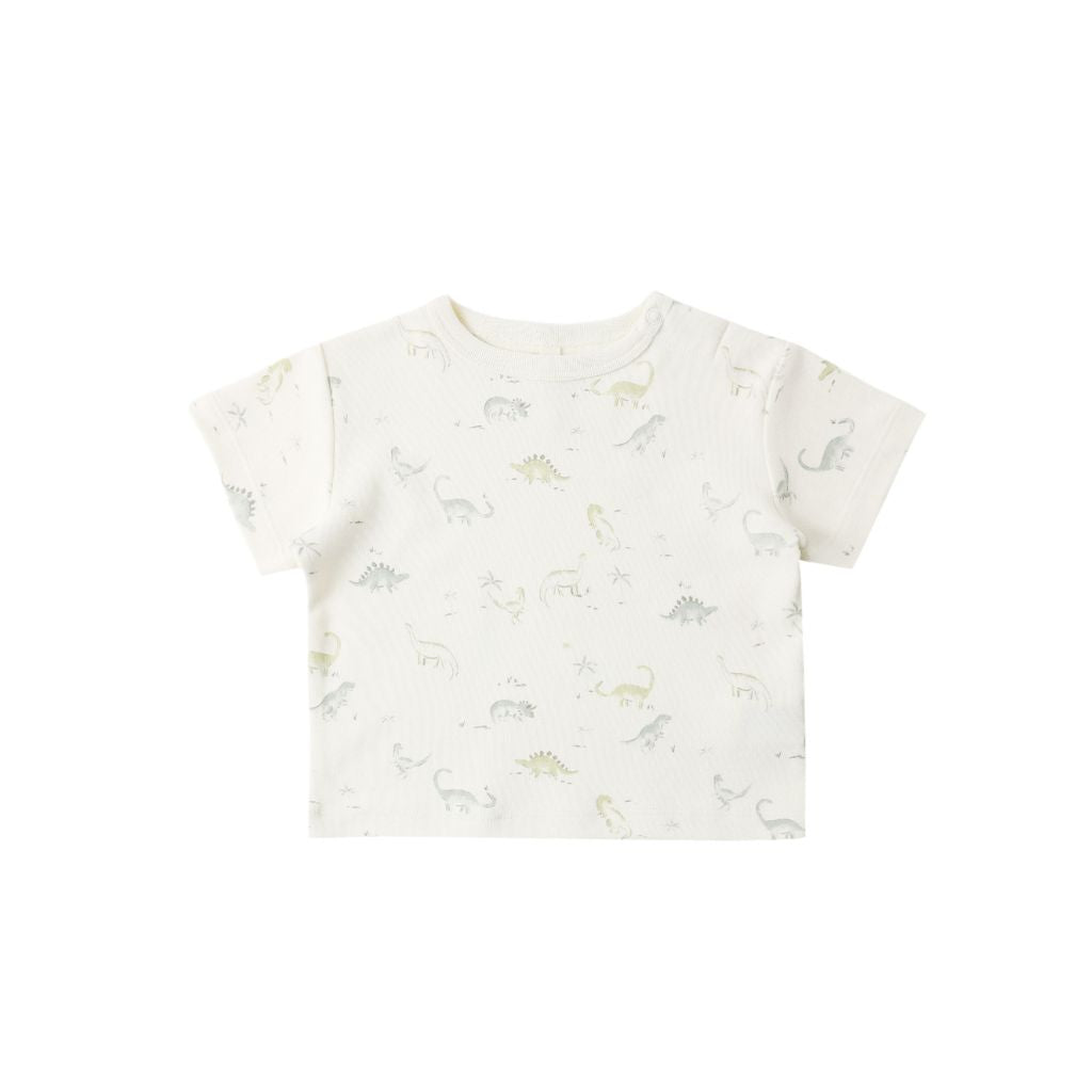 Quincy Mae Boxy Tee Dinosaur