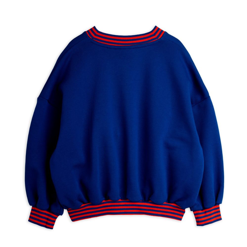 Mini Rodini Striped rib Earth emb sweatshirt