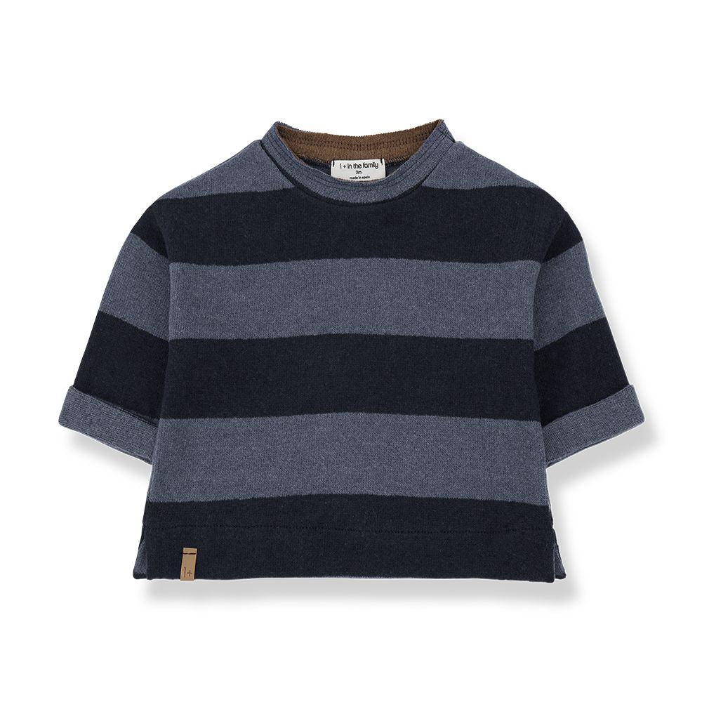 1 + in the family KNUT LS Fleece Shirt Wide Stripe