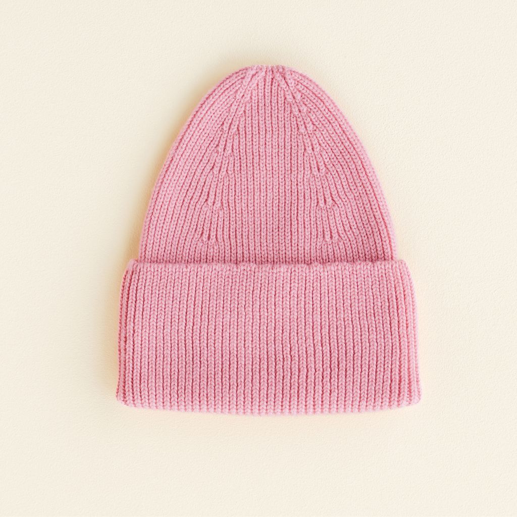 Hvid Fonzie Beanie Kids Cotton Candy