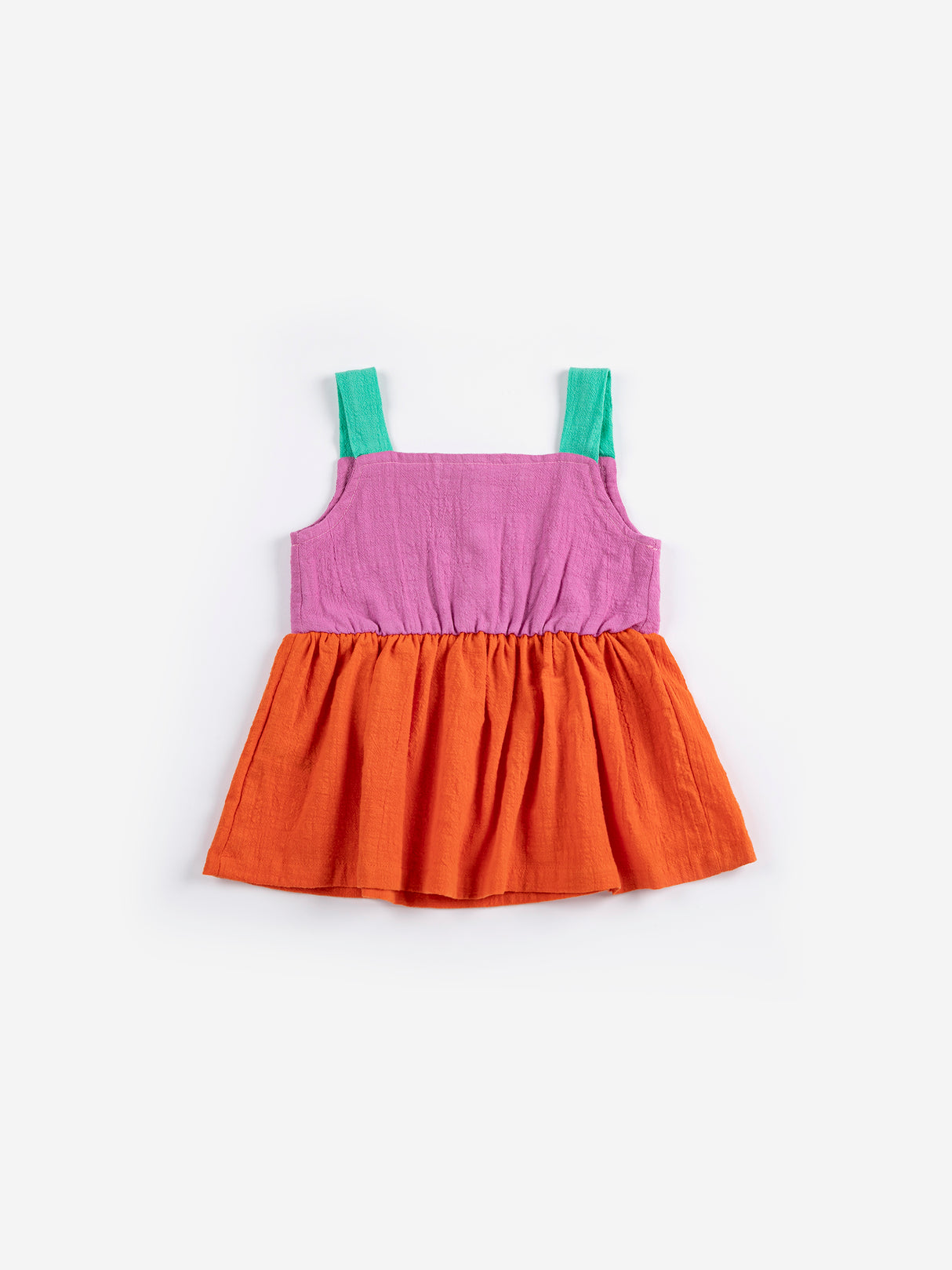Bobo Choses Baby Pixel Daisy Color Block Woven Dress
