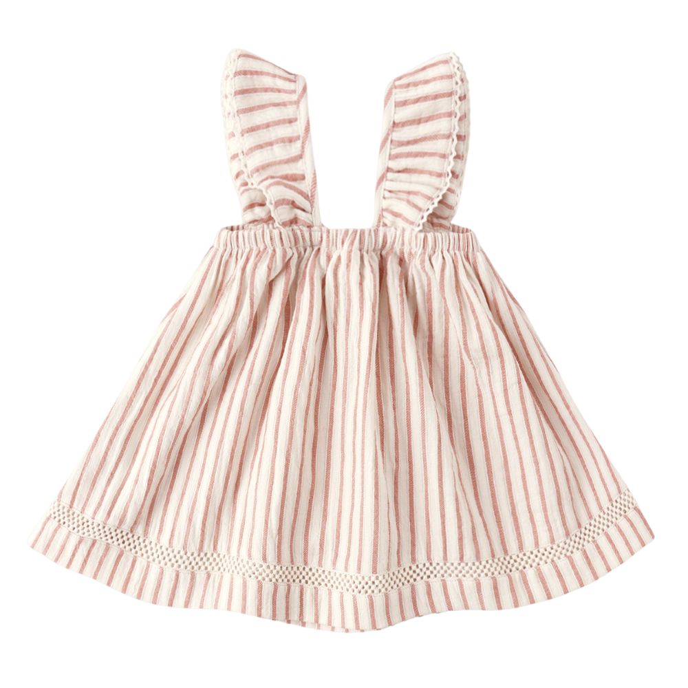 Quincy Mae Ruffle Tank Dress Vintage Stripe