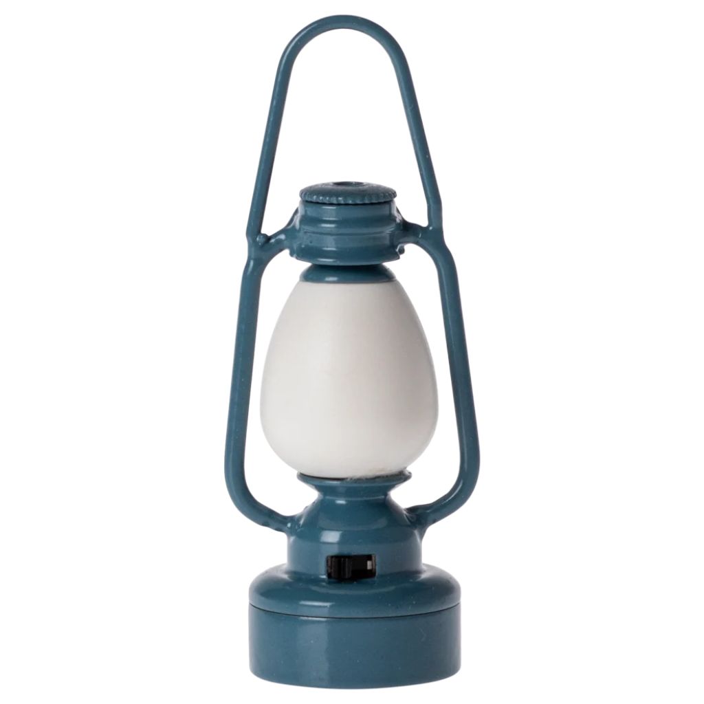 Maileg Vintage lantern, Mouse - Blue