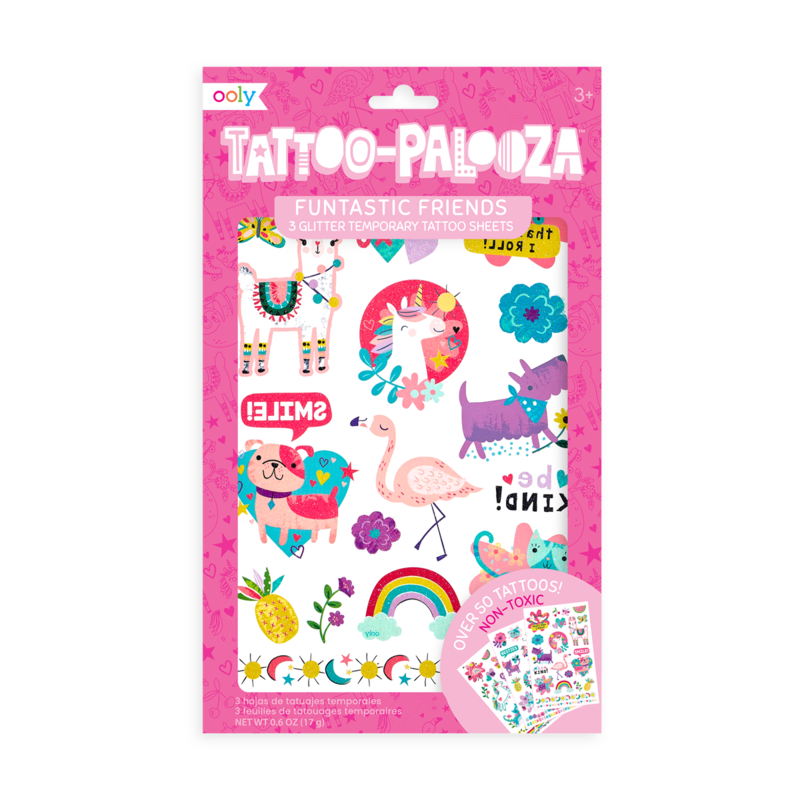 Tattoo Palooza Temporary Tattoos - Funtastic Friends