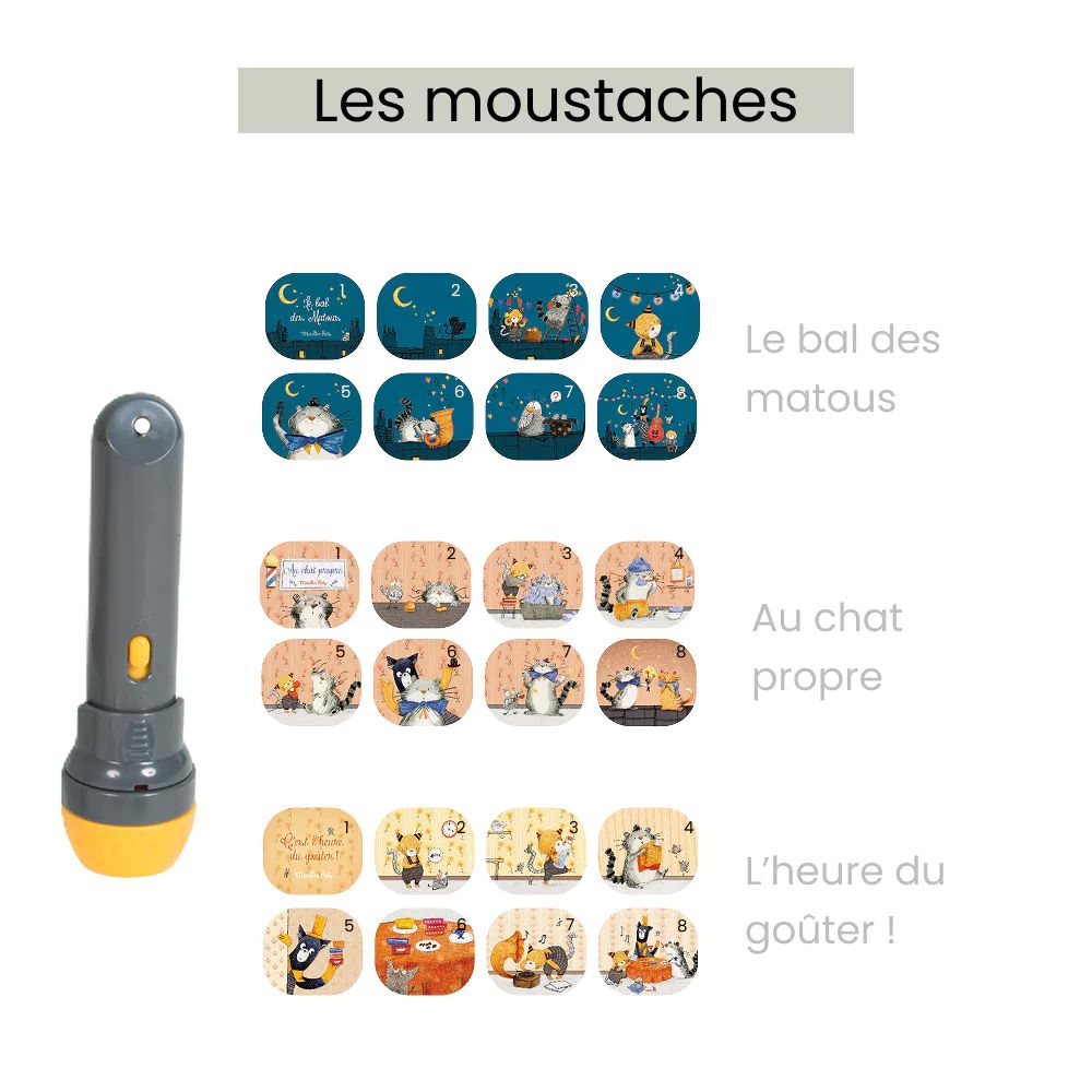 Moulin Roty Les Moustaches Storybook torch