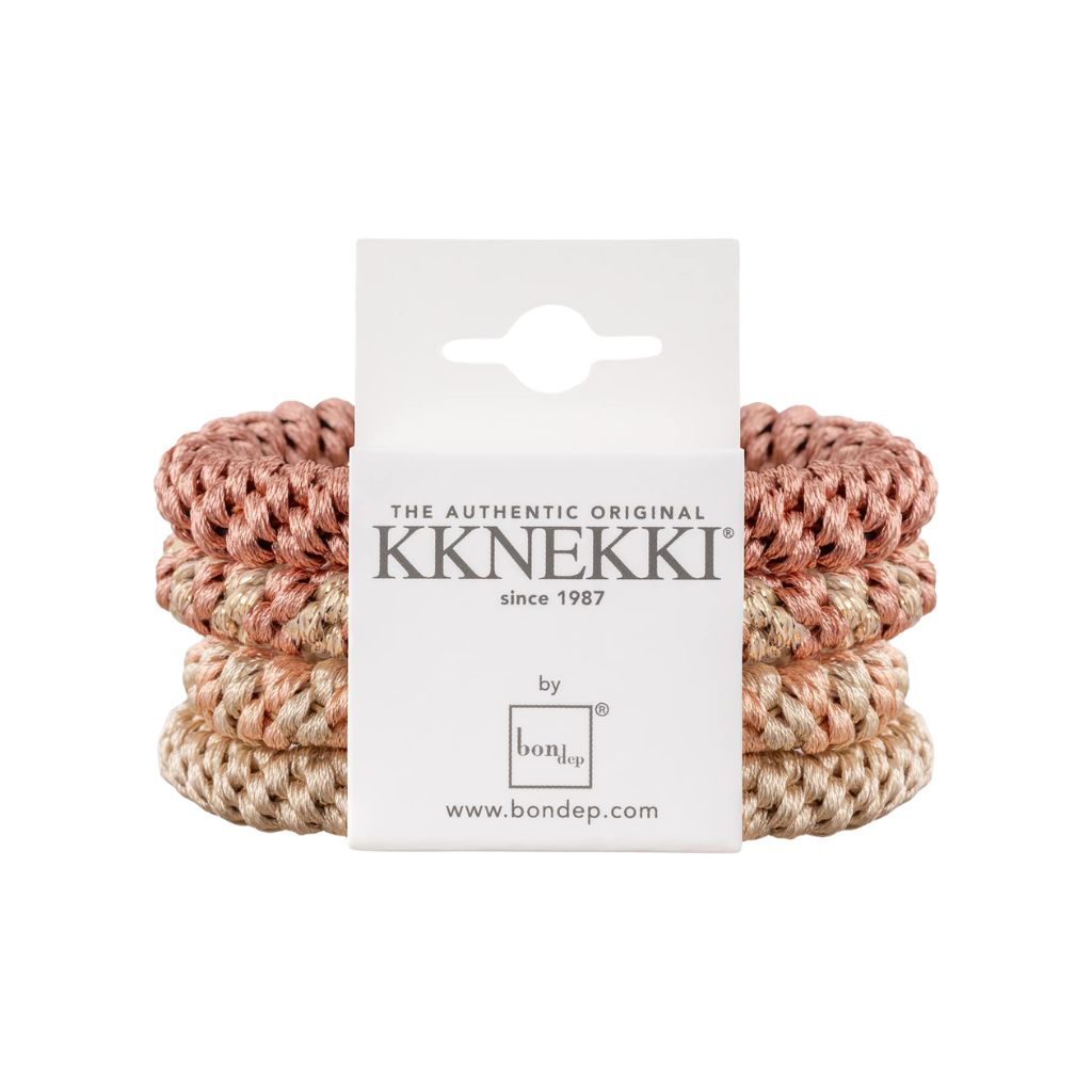 Kknekki Original Hair Tie Bundle 4 pcs - Beige, Nude