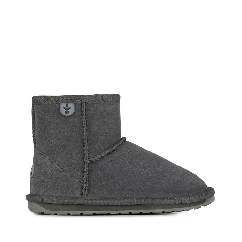 Emu Wallaby Mini Boots Charcoal